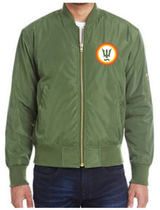 Unisex Army Green Bomber Jacket
